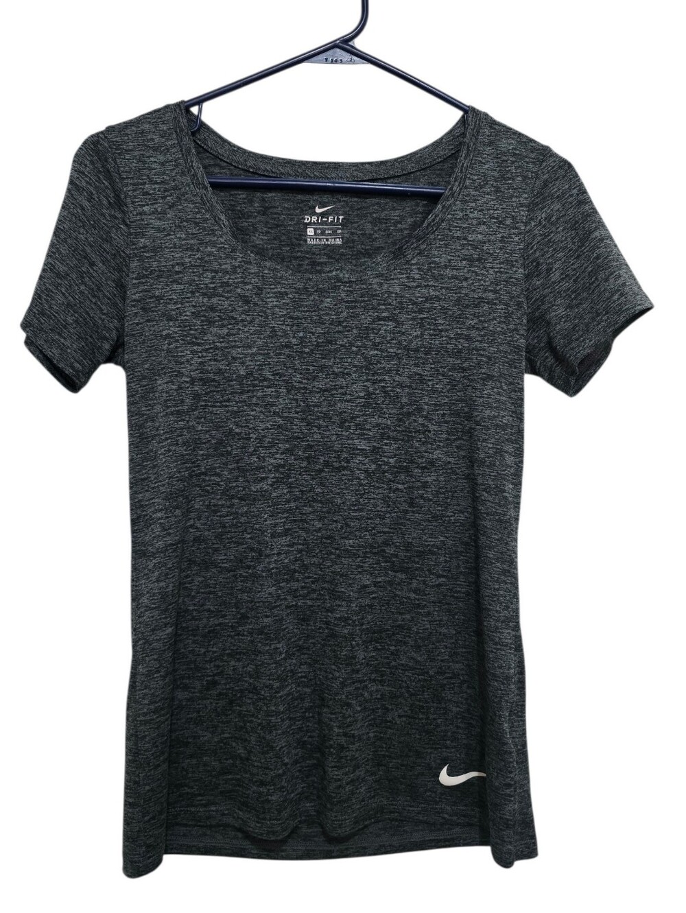 Nike Women's Short Sleeve Dri-FIT Tee - Charcoal Gray XS